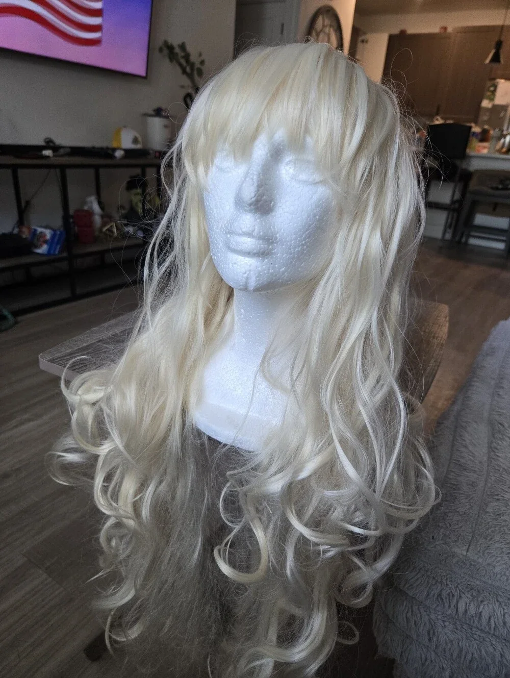Unbranded Long Blonde Synthetic Wig